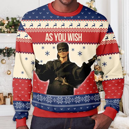 Discover The Princess Bride Christmas Sweater Dread Pirate Quote Acrylic Blend