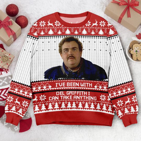 Planes Trains Automobiles 80s Movie Ugly Christmas Sweater