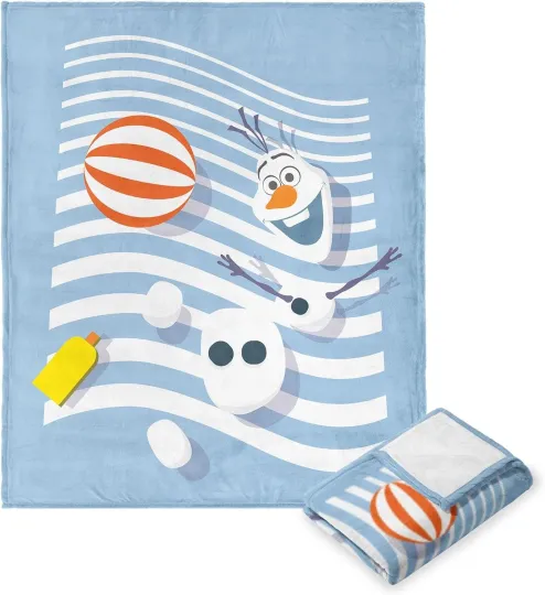 Discover Disney Frozen Beach Olaf Cozy Fleece Blanket