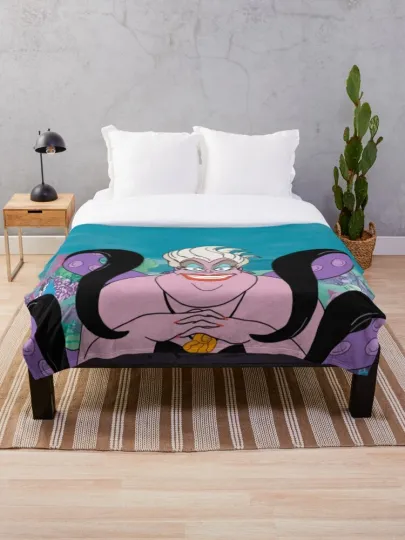 Discover Disney The Little Mermaid Ursula Portrait Cozy Fleece Blanket