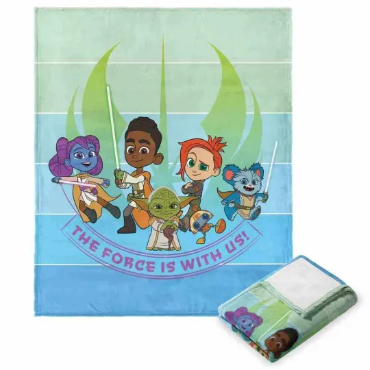 Discover Disney Star Wars Young Jedi The Force Is With Us Cozy Fleece Blanket