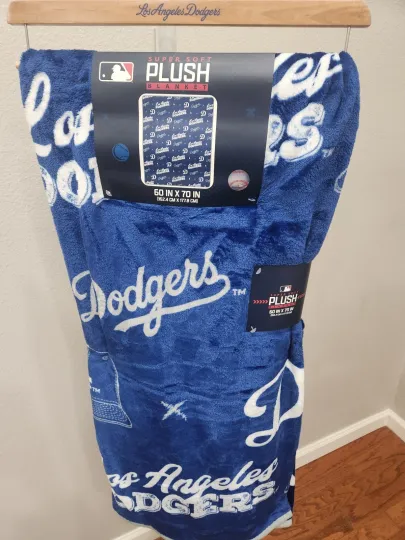 LOS ANGELES DODGERS SUPER SOFT PLUSH BLANKET, Gift For Baseball Fans