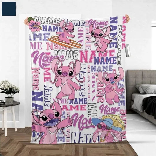 Discover Personalized Disney Angel 624 Disney Holiday Fleece Blanket