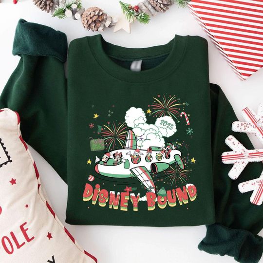 Discover Disney Bound 2025 Sweatshirt, Mickey Minnie Airplane T-shirt, Cartoon Travel Hoodie, Fireworks Vacation Pullover Gift