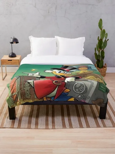 Discover Disney Scrooge McDuck Cozy Fleece Blanket