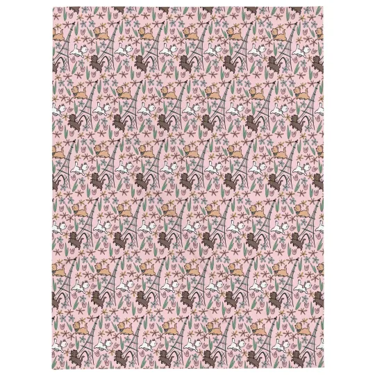 Discover Disney The Aristocats Paris In The Springtime Magic Kingdom Cozy Fleece Blanket