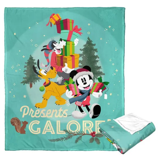 Discover Disney Mickey Mouse Presents Galore Cozy Fleece Blanket