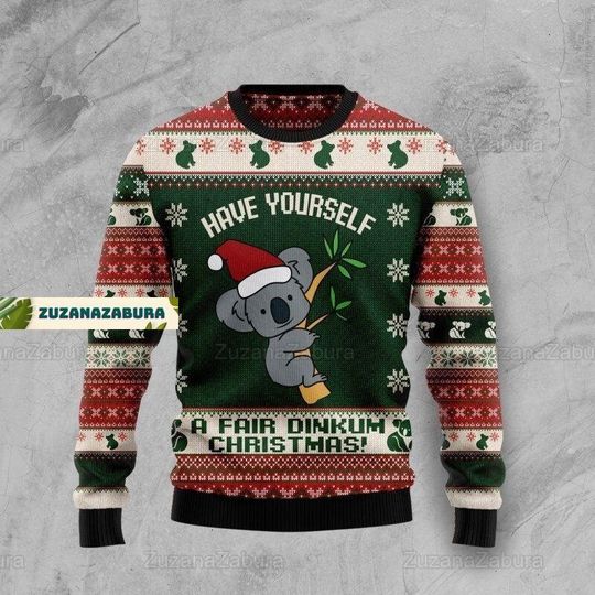 Discover Koala Sweater, Koala Ugly Sweater, Christmas Koala Sweater, Koala Xmas Sweater, Koala Lover Gift, Koala Clothing, Gift For Her