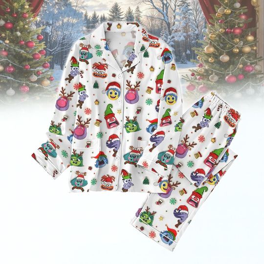 Discover Disney Inside Out Christmas Pajamas Set, Cute Character Sleepwear