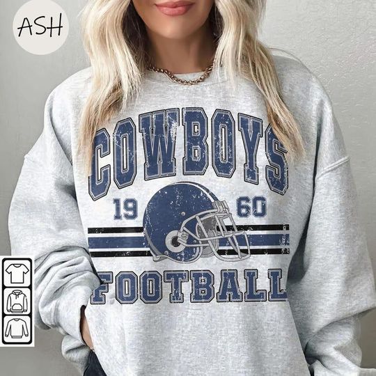 Discover Vintage 90s Style Dallas Football Vintage Style Shirt, Dallas Football Sweatshirt, Cowboy Shirt, Dallas Shirt, Football Shirt, Dallas Fans