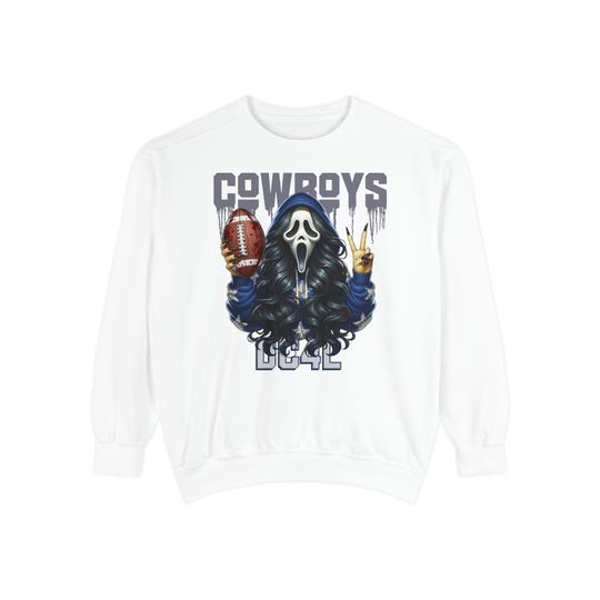 Dallas Football Sweatshirt | Comfort Colors Ghostface Graphic