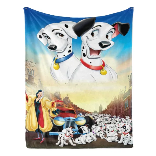 Discover 101 Dalmatians Blanket, Disney Cartoon Movie Fleece Blanket
