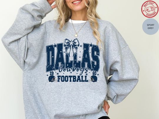 Discover Dallas Football Sweatshirt, Game Day Shirt, Football Mom Tee, Dallas Lover Crewneck
