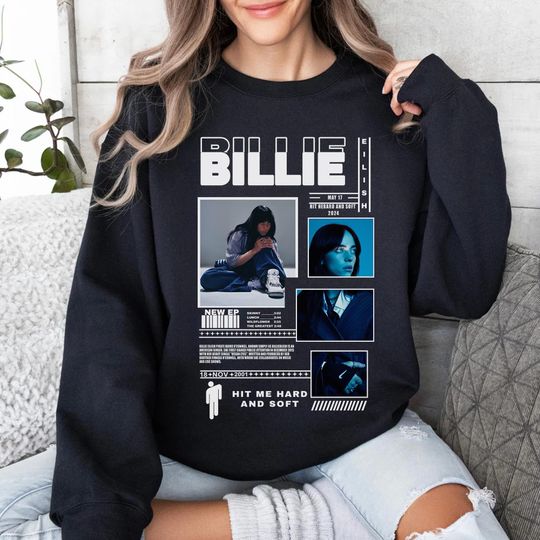 Billie Eilish Tour 2025 Sweatshirt, Hit Me Hard and Soft Tour
