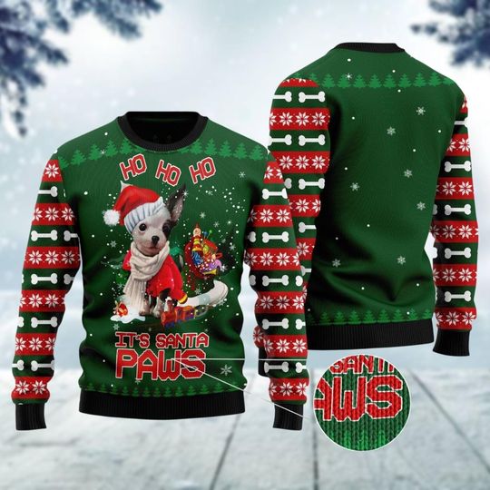 Discover Christmas Chihuahua Ugly Sweater, Chihuahua Santa Xmas Sweater, Christmas Dog Sweatshirt, Animal Lover Gift, Holiday Sweater