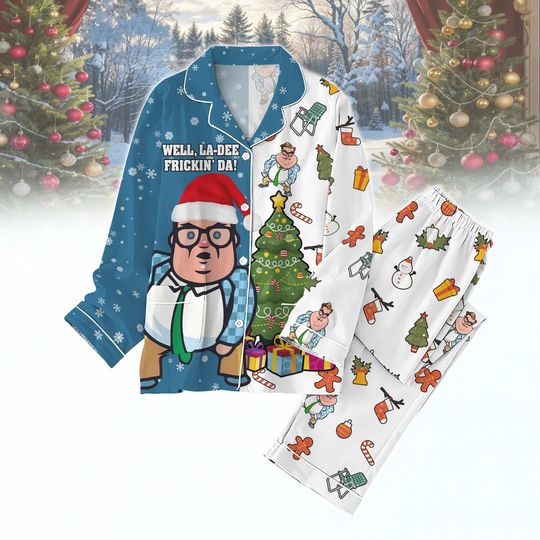 Christmas Matt Foley Pajamas Set, Saturday Night Live Holiday Pajamas
