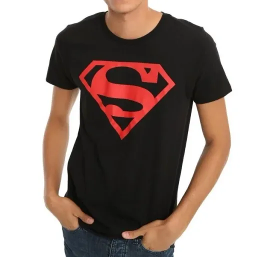 Discover D.C Comics - Superboy Red Shield Logo Mens T-shirt Color
