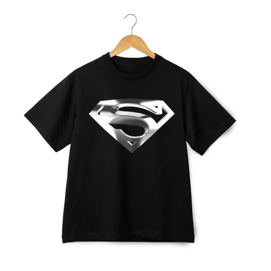 Discover D.C Superman Custom Graphic T-Shirt – Unisex Tee Polished Silver Shield
