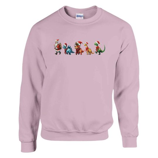 Discover Dinosaurs Christmas Sweatshirt, Santa Dinomas Tee