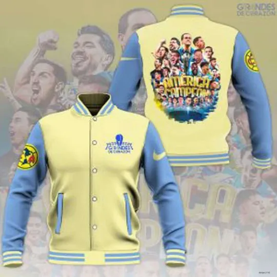 Discover Club America Varsity Jacket Liga LX Baseball Jacket for Fans