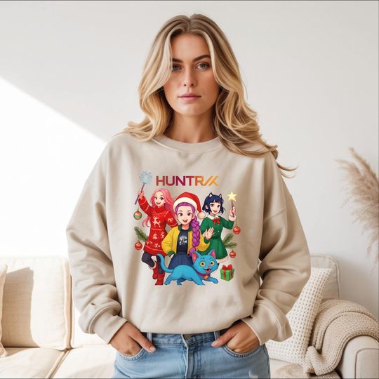 Discover Huntrix Christmas Sweatshirt | K Pop Demon Hunters