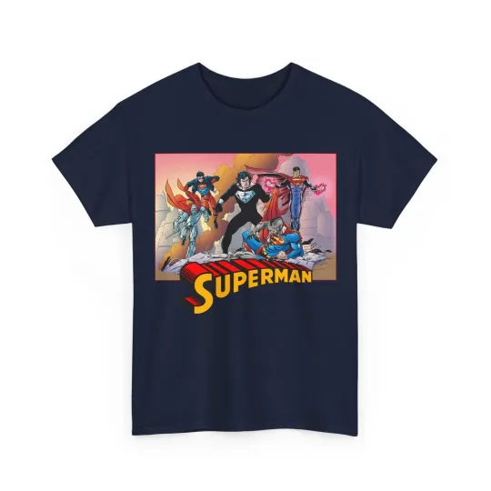 Discover Superman T-Shirt - Tom Grummett Art - Death & Return - Steel, Cyborg, Eradicator