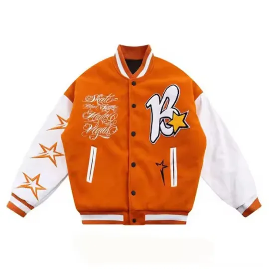 Discover Custom Leather Sleeve Varsity Jacket–Personalized Letterman Jacket–Sizes XS-4XL