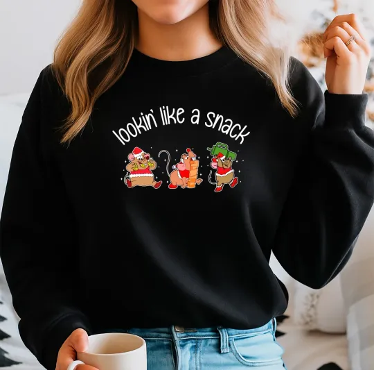 Discover 2025 Christmas Sweatshirt ,Disney family Jumper, Looking like a snack