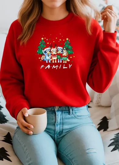 Discover 2025 Christmas Sweatshirt ,Disney family Jumper , BlueyDad Christmas