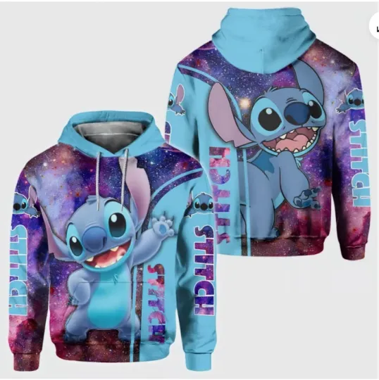 Stitch Ohana Means Family 3D HOODIE HALLOWEEN GIFT CHRISTMAS GIFT