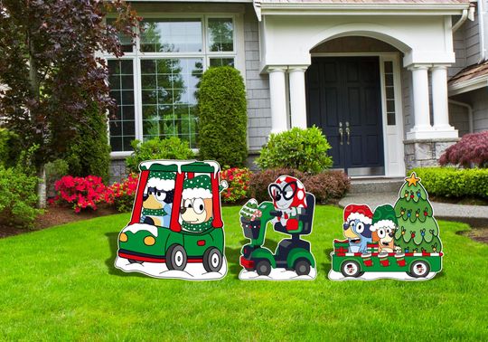 Discover BlueyDad Christmas Train Decor, Christmas party Decor,  Christmas Outdoor Decor , Christmas Cutouts, Christmas Party decor, Christmas Signs