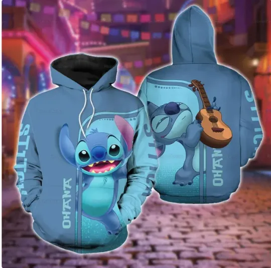 Discover Ohana Stitch 3D HOODIE HALLOWEEN GIFT CHRISTMAS GIFT BEST PRICE OVER PRINT