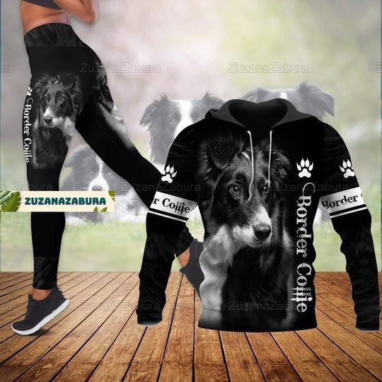 Discover Border Collie Hoodie and Legging Set, Dog Lover Outfits, Gift for Dog Mom