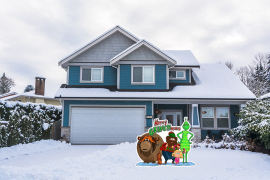 Merry Grin Yard Sign