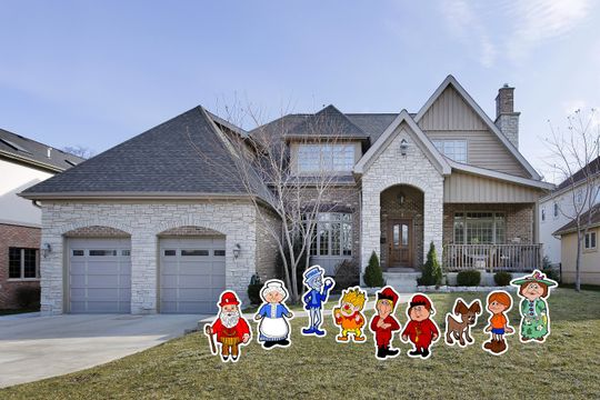 Discover A Year Without Santa Clause Yard Set