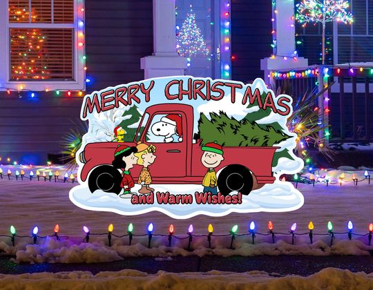 Discover Merry Christmas Truck Charlie Brown