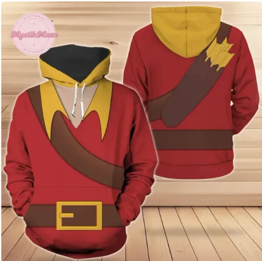 Halloween Gaston Cosplay  3D HOODIE HALOWEEN GIFT CHRISTMAS GIFT BEST PRICE