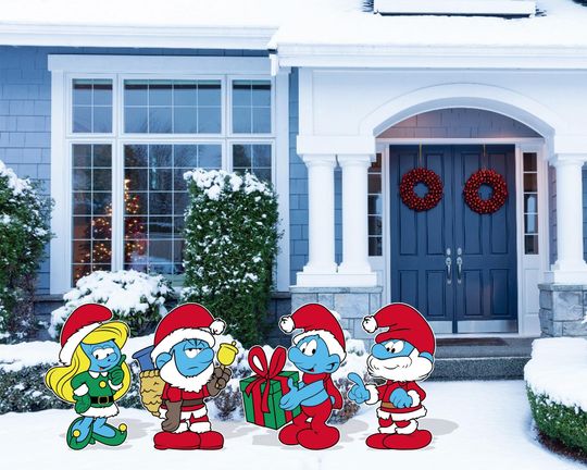 Discover Smuurfs Christmas Cutout and Yard Sign