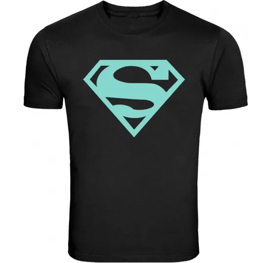 Superman Shirt Unisex T-shirt Tee Black T-Shirt Tee