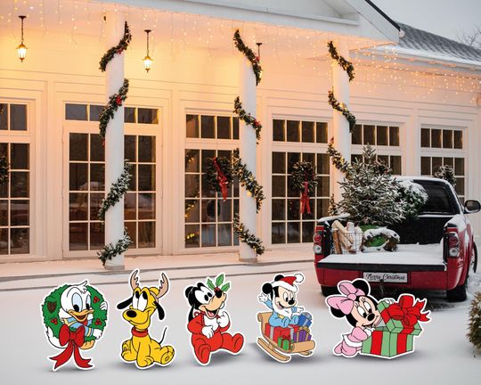 Discover Mickey and Friends Babies Christmas Cutout and Yard Sign