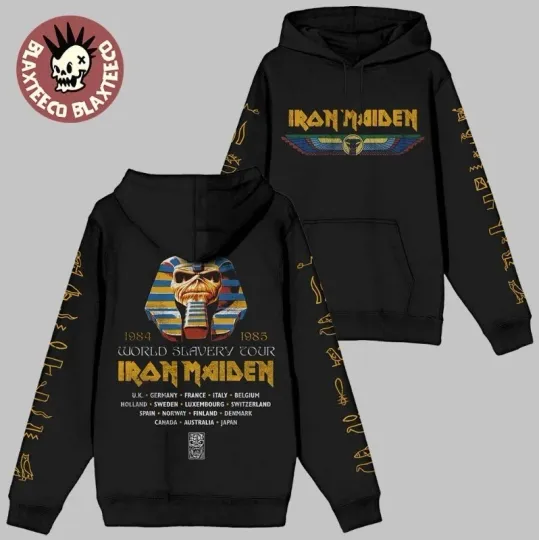 Discover 1Iron 1Maiden 50Th Anniversary World Slavery Tour 85 85 3D Hoodie Size S-5XL