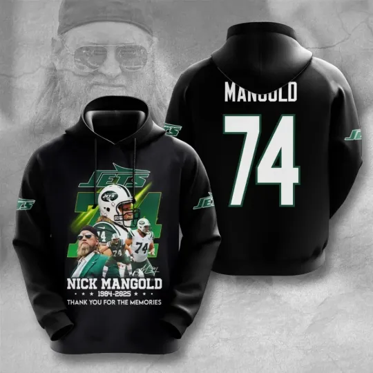 Discover Nick Mangold x Jets 3D Apparel