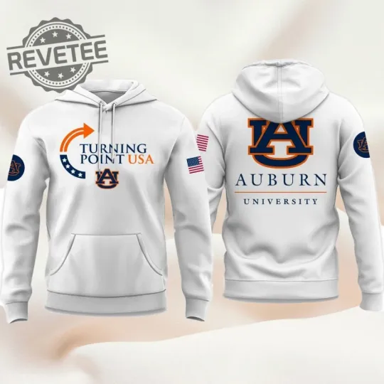 Discover Auburn University Turning Point Usa 2025 Hoodie 3D Shirt Men Women