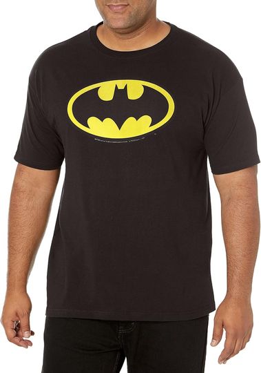 Discover DC Comics Men's Batman Basic Logo Black T-Shirt