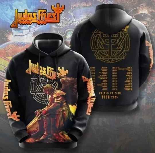 Judas Priest Tour 2025-3D Hoodie For Fan