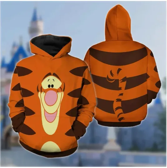 Discover Cute Tigger 3D HOODIE HALLOWEEN GIFT CHRISTMAS GIFT BEST PRICE OVER PRINT