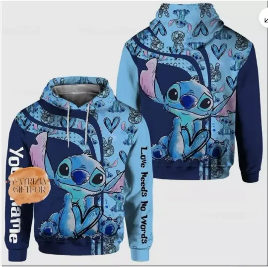 Discover Customized Stitch 3D HOODIE US SIZE HALLOWEEN GIFT CHRISTMAS GIFT BEST PRICE