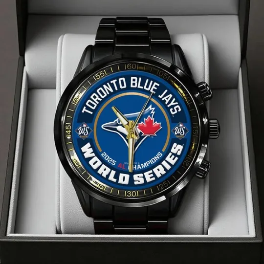 Discover Toron Blue Jays WinCraft 2025 American League Champions Black Stainless Steel