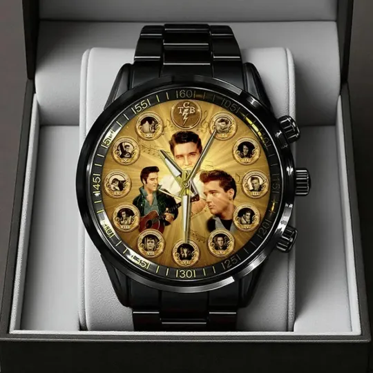Discover Elvis Presley Black Stainless Steel Watch