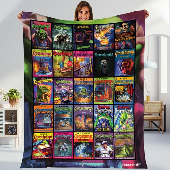 Discover Goosebumps Blanket, Goosebumps Movie Horrorland, Goosebumps Welcome To Horrorland Blanket, Goosebumps Halloween Blanket, Halloween Trip 2025
